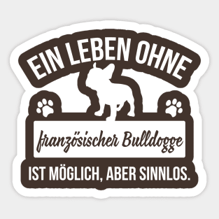 French Bulldog Sticker